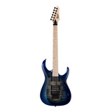 Guitarra Eléctrica Cort X Series X300 De Tilo Blue Explosion Con Diapasón De Arce