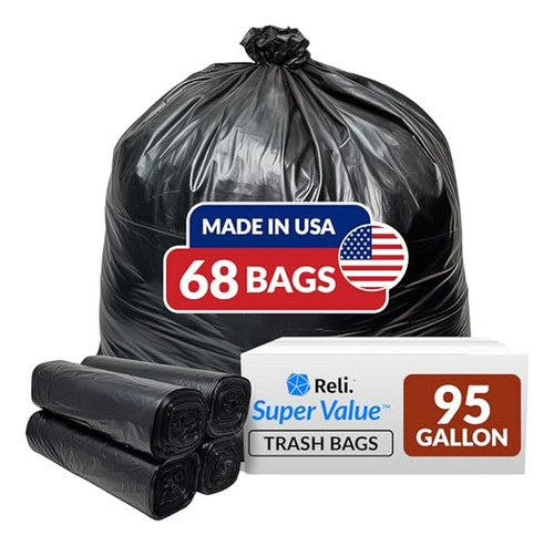 Bolsas De Basura Extra Grandes Para Contenedores De 90-100 G