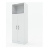 Mueble Despensero P/microondas 2 Puertas Estantes Blanco