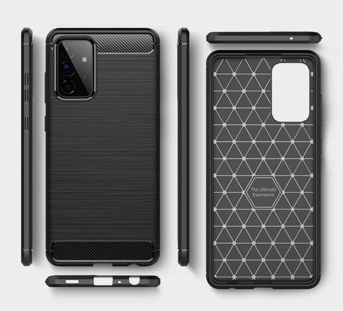 Funda Tpu Antigolpe Fiber Carbon Para Samsung A72 