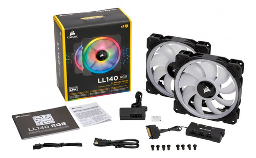 Ventiladores  Corsair Ll140 Rgb, 140mm, 600 - 1300rpm 