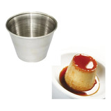 8 Moldes Flan Individual De Acero Inoxidable Ramekin 8cm