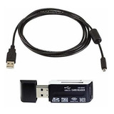 Eeejumpe Cable Usb Para La Camara Nikon Dslr D5000 Y Cable D