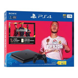 Sony Playstation 4 Slim 1tb Fifa 20/extra Dualshock 4 Controller Cor  Preto Onyx