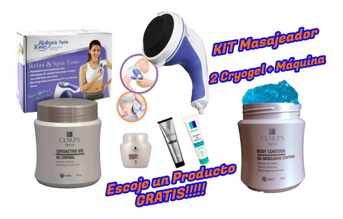 2 Gel Moldeador + Máquina Masajeadora + Regalos