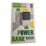 Power Bank 10000mah Pzxx Blanco Con 4 Conectores 