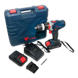 Parafusadeira Furadeira 21v Bivolt Profissional 2 Baterias Cor Azul E Preto Voltagem Bivolt