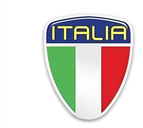 Emblema Italia Com Moldura Cromada Para Punto