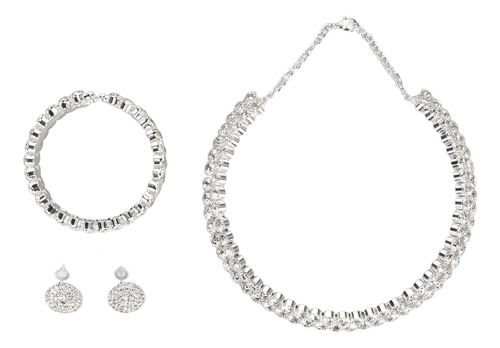 Conjunto De Joyas Para Novia, Elegante Y Elegante Collar De