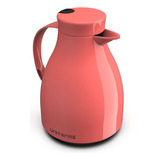 Garrafa Térmica Bule Com Gatilho 1,0 Litro Café - Rosa