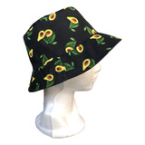 Gorro Bucket Pescador De Aguacate Kawaii Aguacatito