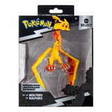 Pokemon Select - Moltres - Articulada Con Soporte Figura De Batalla Coleccionable