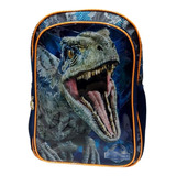 Mochila Grande Escolar Ruz Jurassic World Dinosaurio Blue 173705 Coleccion Furia Color Azul
