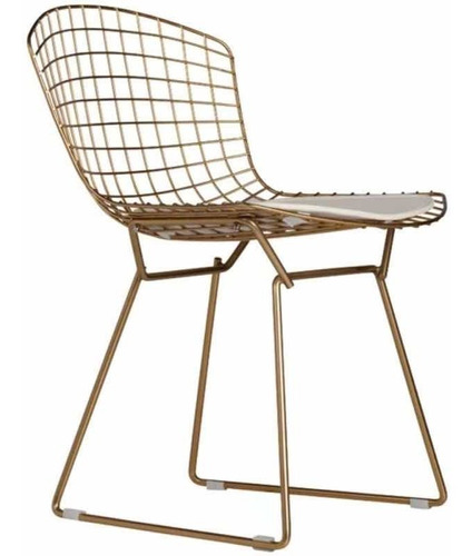 Silla Bertoia Cobre - Con Almohadón