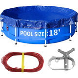 Raindeway Cubierta Redonda Para Piscina Con Cuerdas, Para