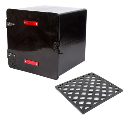 Caja Pizzera Delivery Super C/traba + 1 Estante 41x41x41 Cv