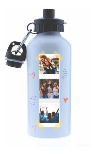 Botella De Aluminio Personalizada Foto/frase Envio En El Dia