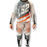 Equipo Conjunto Ls2 Motocross Ktm Orange/white - Fas Motos