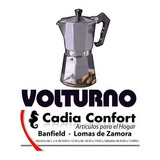 Cafetera Volturno Alumino Pulido 6 Pocillos