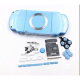 Carcasa Compatible Con Psp 2000 Azul Con Botones