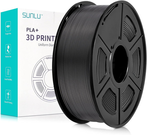 Filamento 3d Pla Sunlu De 1.75mm Y 1kg Negro