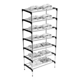 Vertical Organizador Inox 18 Pares 6 Andares Sapatos Quarto