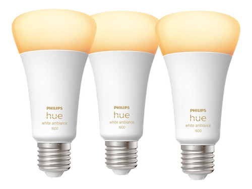 Set 3 Philips Hue White Ambience Calido Frio 1600 Lm Alta P.