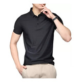 Polo De Seda De Hielo Camisa De Manga Corta Para Hombre