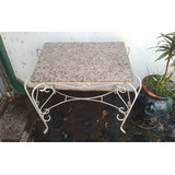 Mesa Antigua De Jardin Mármol 