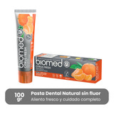 Pasta Dental Natural Biomed Citrus Fresh Sin Fluor 100g