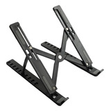 Soporte De Metal De Aluminio Para Portátil Ajustable Negro