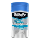 Gillette Clear Gel Cool Wave Desodorante En Gel 45g Local