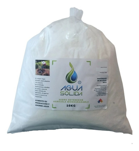 Hidrogel Agricola Poliacrilato De Potasio 10kg Envío Gratis