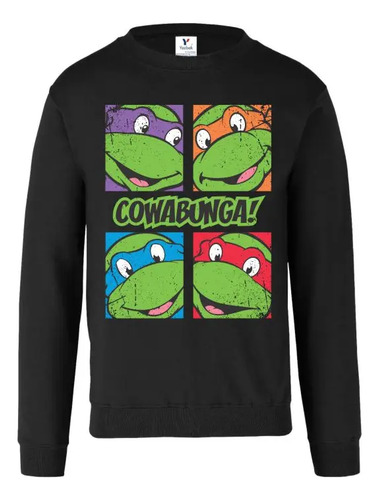 Sudadera Tortugas Ninja, Cuello Redondo Unisex 02