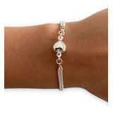 Pulsera Plata 925 Importada Italiana Corazón Mujer Garantía 