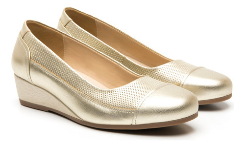 Zapato Oro De Confort Flexi Mujer 127002