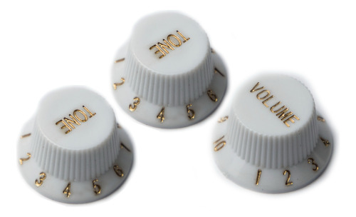 Knobs Perillas Guitarra Stratocaster Blanco O Negro (squier)