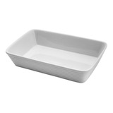 Refratario De Porcelana Linea Branco 20x15x5cm