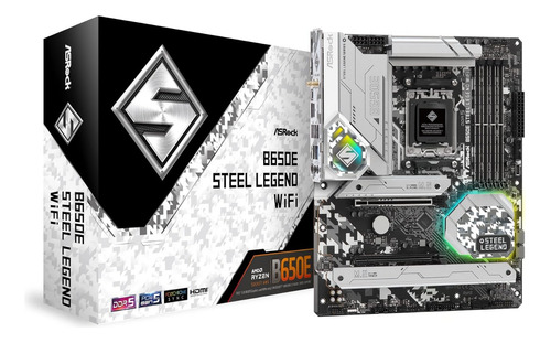 Placa Mãe Asrock B650e Steel Legend Wifi Amd Atx Ddr5 Wifi 