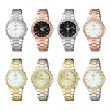 Reloj Q&q Qyq Q985j010 Elegante Star Diamond Mujer +estuche