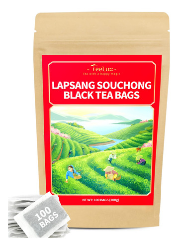 Teelux Lapsang Souchong - Bolsas De Te, Te Negro Ahumado De