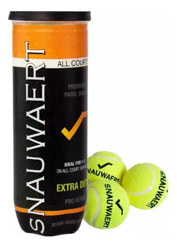 Pelotas De Padel Snauwaert Tubo X3 Premium