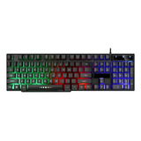 Teclado Gamer Semi Mecânico Abnt2 Led Rgb Pc Usb Iluminado