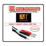 Hosa Technology Cmp159 Cabo Y Duplo P10 Mono X P2 Estéreo 3m