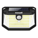 Lampara Solar Led Exterior Pared Maxwell Sensor Movimiento