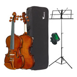 Violino Eagle Ve441 4/4 + Afinador+suporte Partitura Brinde