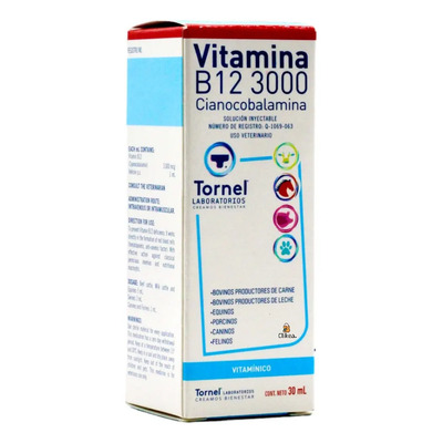 Tornel Super Vitamina B12 3000 30 Ml  | Envío gratis