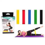 Bandas Elásticas Resistentes Ejercicio Gimnasia Set X 5