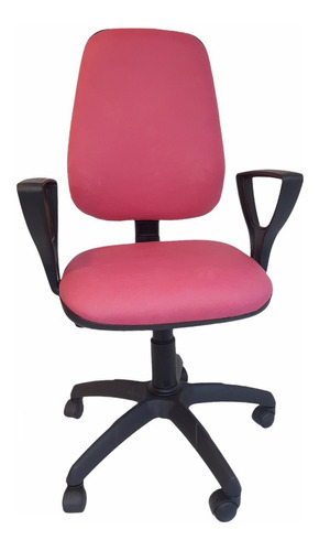 Silla Juvenil Pc Rosa Con Ruedas