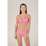 Bikini Top Cruzado Y Vedetina Retro Fluo Promesse 50158